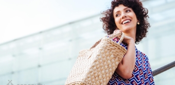 ręcznie pleciona torba typu shopper